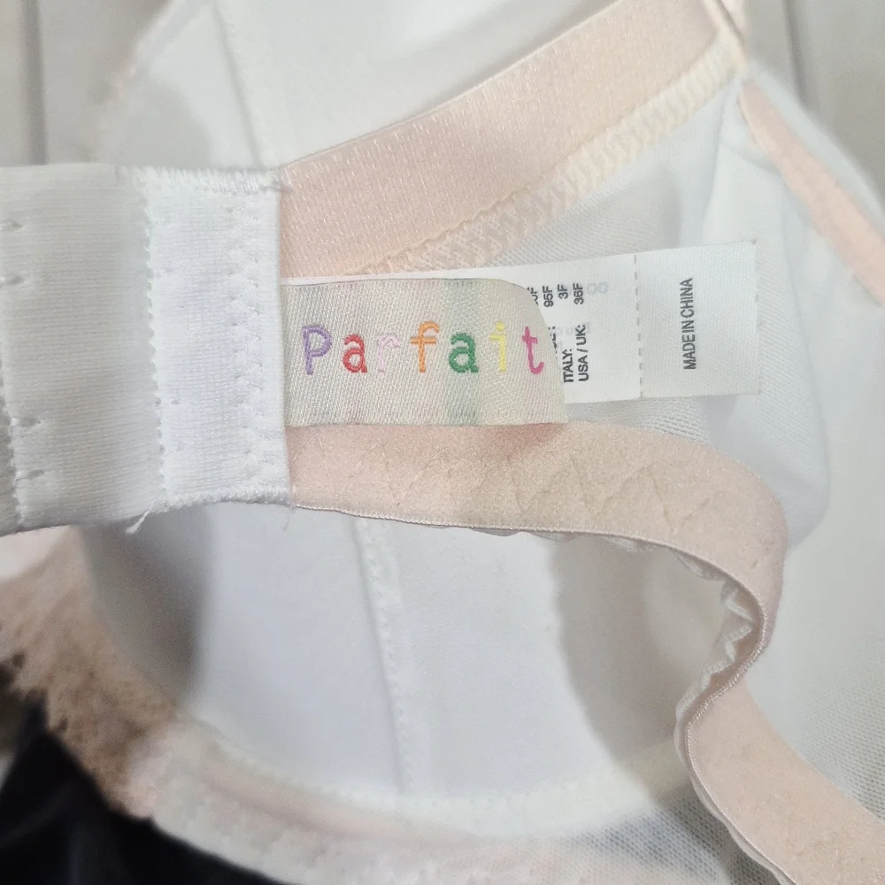 36F Affinitas Parfait Melissa 8201 Balconette Molded‎ Bra Ivory NWT